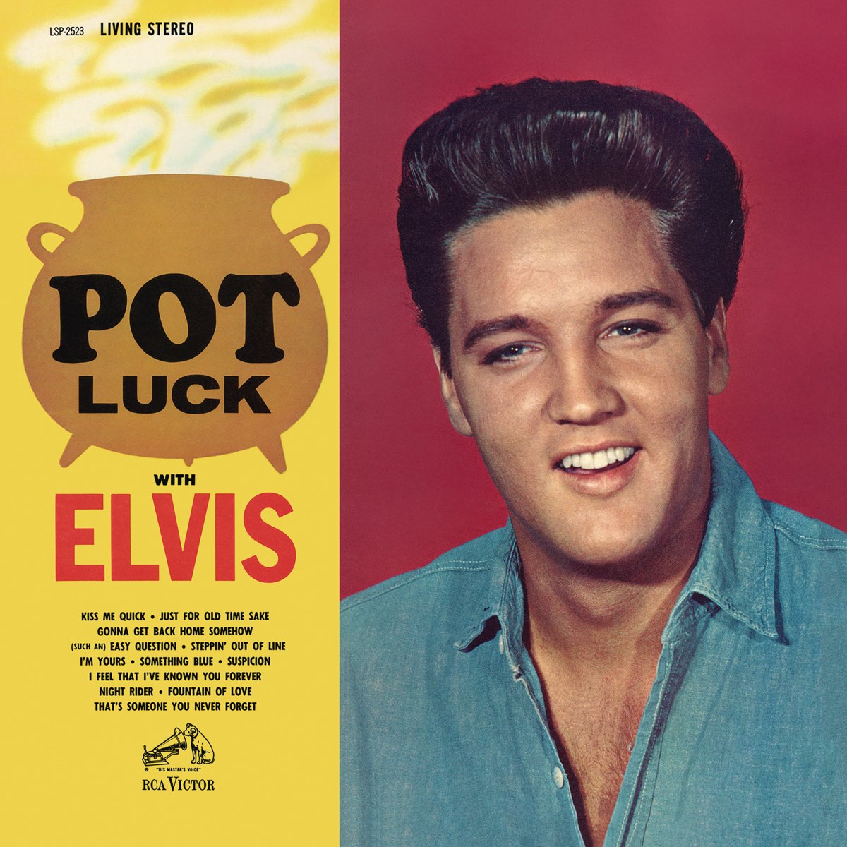 Elvis Presley POT LUCK Album Poster