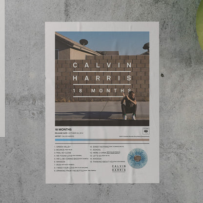 Calvin Harris 18 MONTHS Album Poster