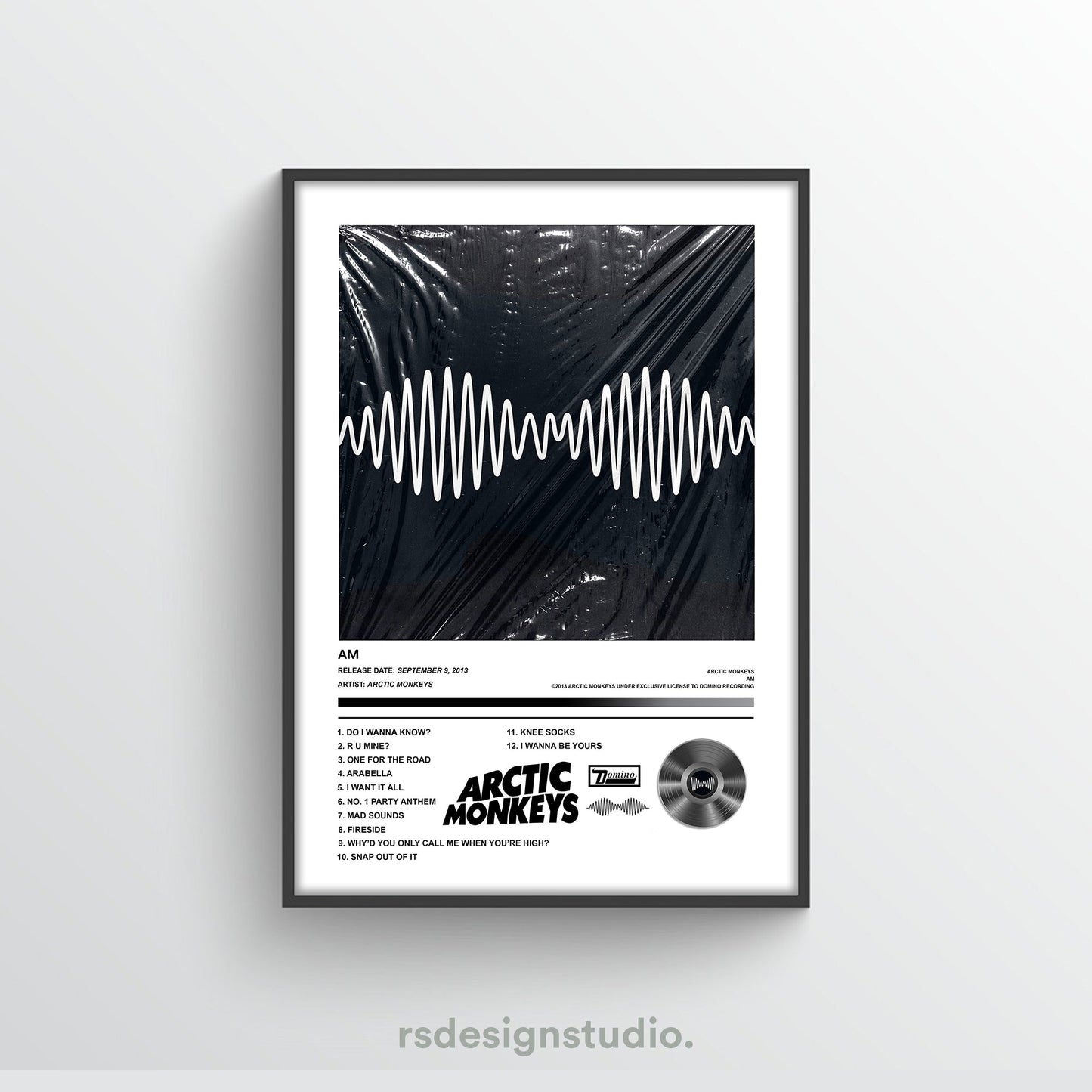 Arctic Monkeys AM Album Poster - rsdesignstudio
