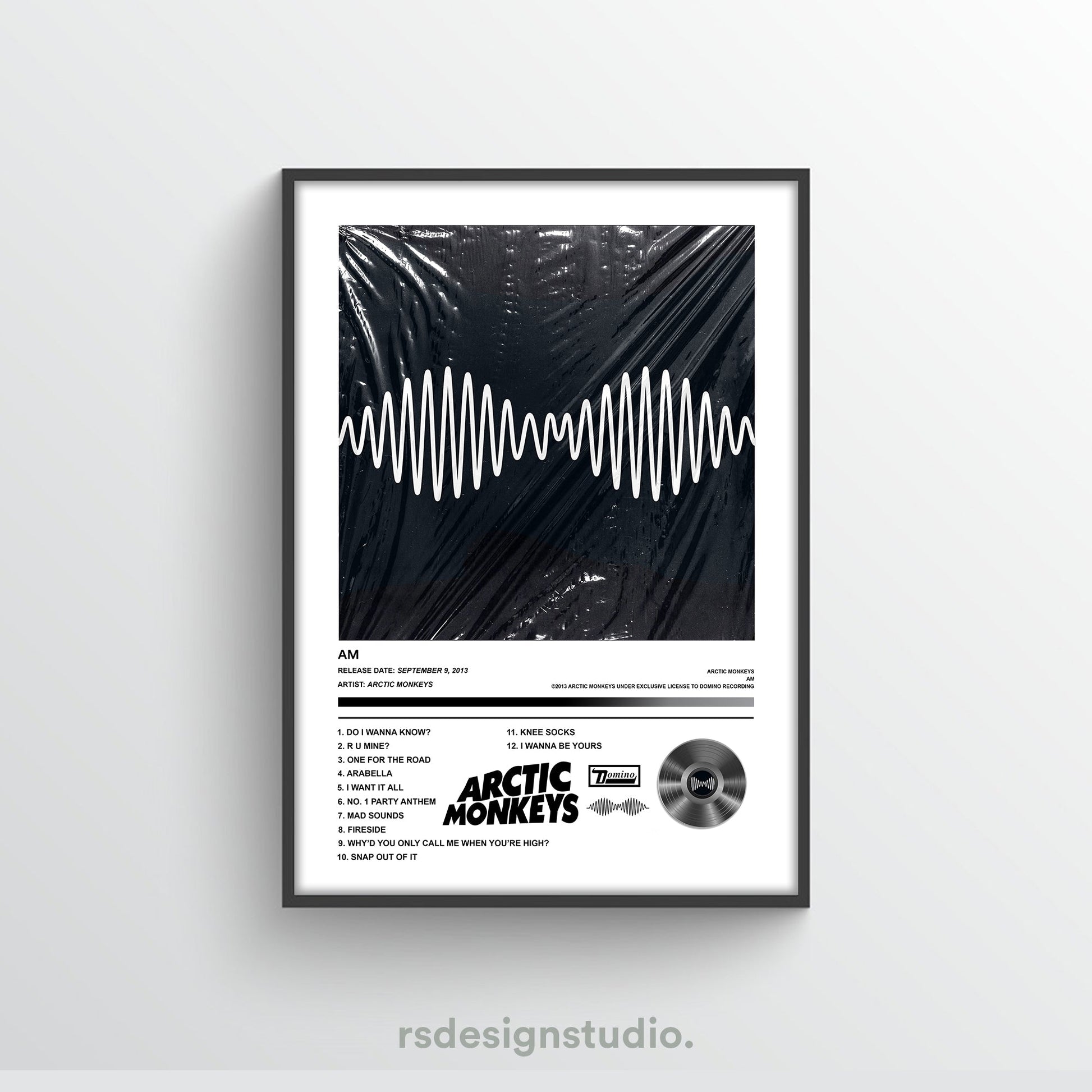 Arctic Monkeys AM Album Poster - rsdesignstudio