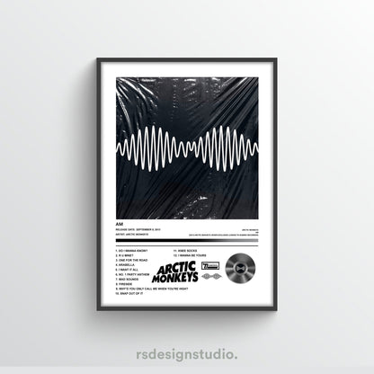 Arctic Monkeys AM Album Poster - rsdesignstudio