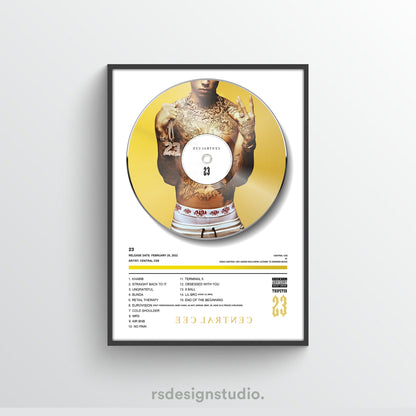 Central Cee 23 Vinyl Poster - rsdesignstudio