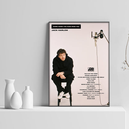 Jack Harlow Come Home The Kids Miss You Tracklist Poster - rsdesignstudio