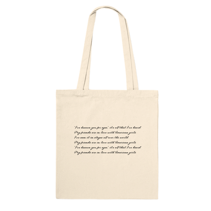 Harry Styles AMERICAN GIRLS Tote Bag