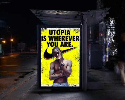 Travis Scott UTOPIA Nike Poster