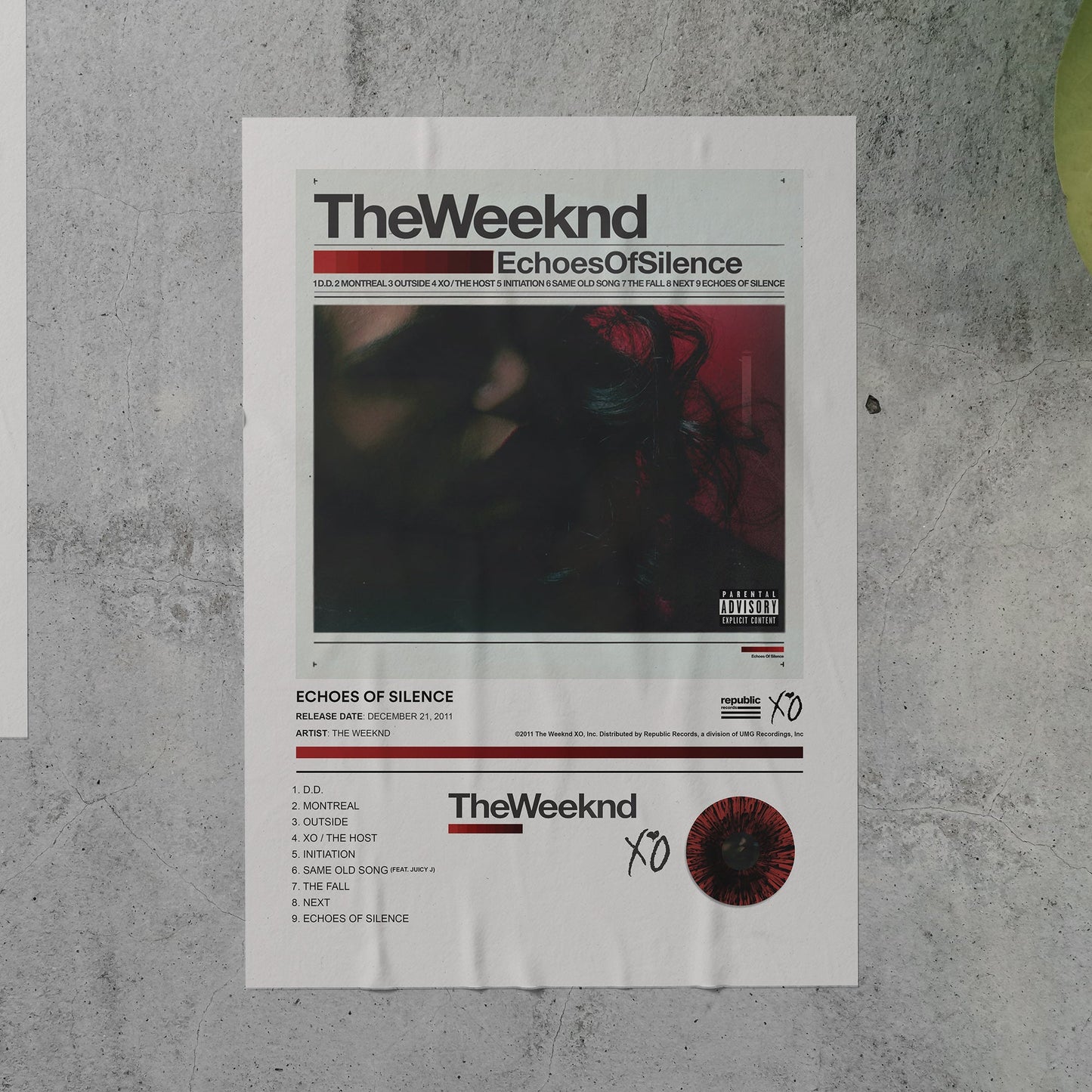 The Weeknd ECHOES OF SILENCE Album Poster