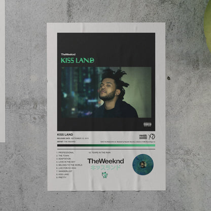 The Weeknd KISS LAND Album Poster