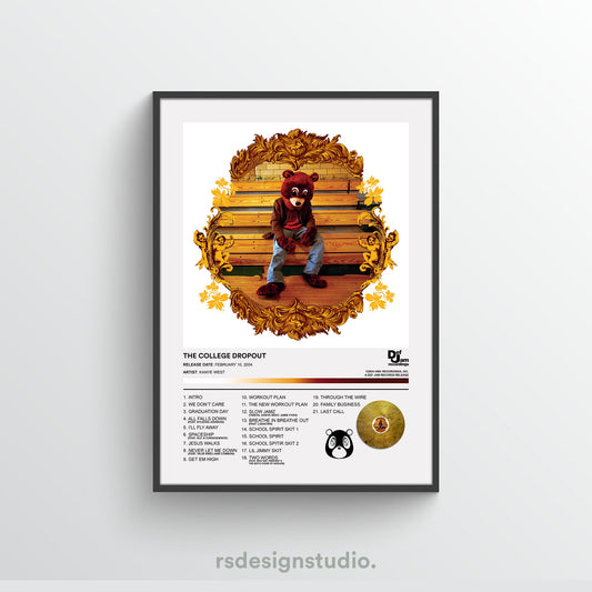 Kanye West THE COLLEGE DROPOUT Album Poster
