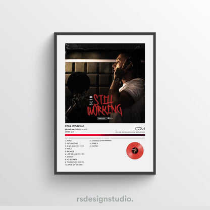 Slim STILL WORKING Album Poster