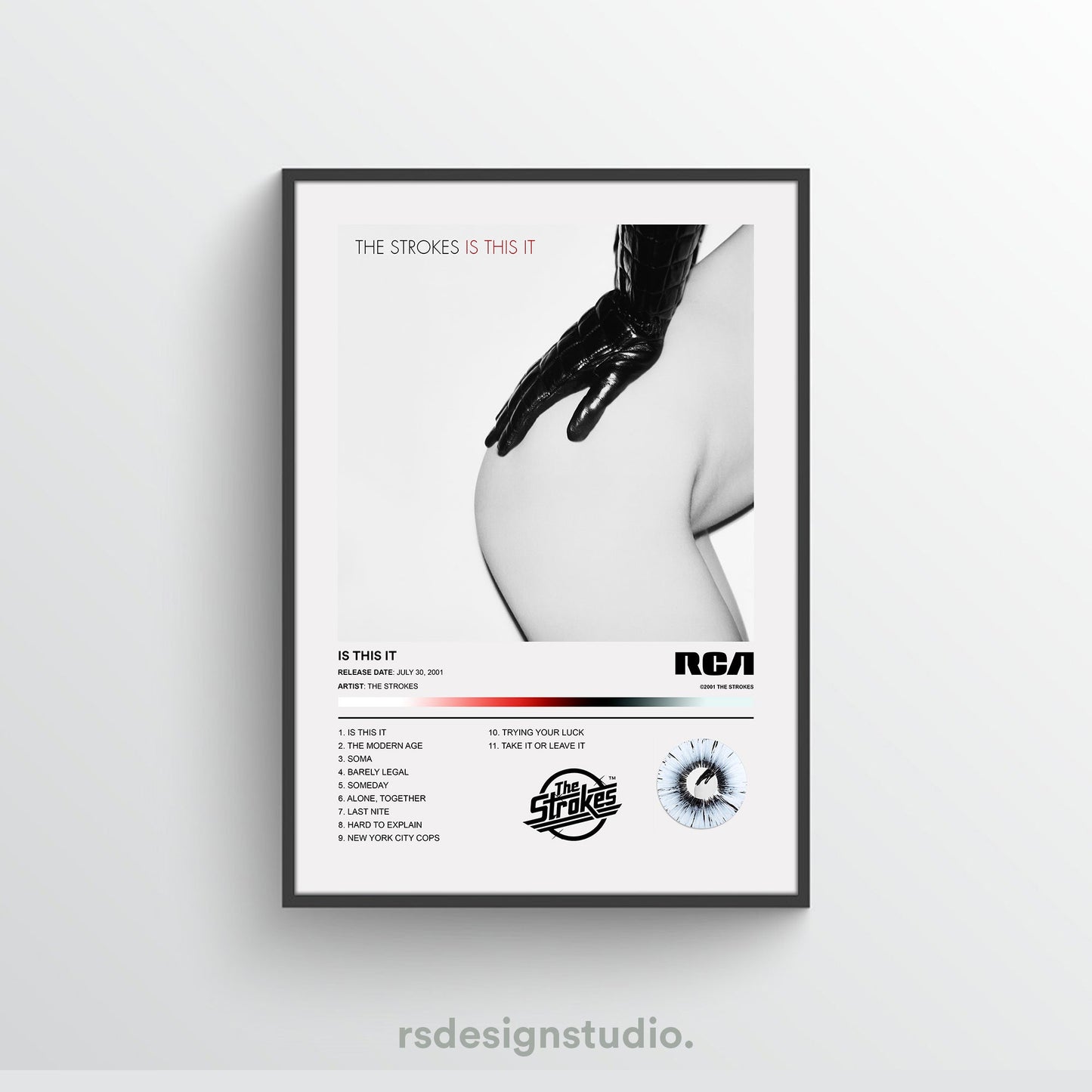 The Strokes IS THIS IT Album Poster