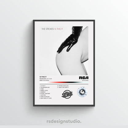 The Strokes IS THIS IT Album Poster
