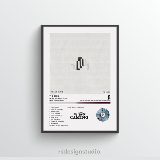 The Band Camino THE DARK Album Poster