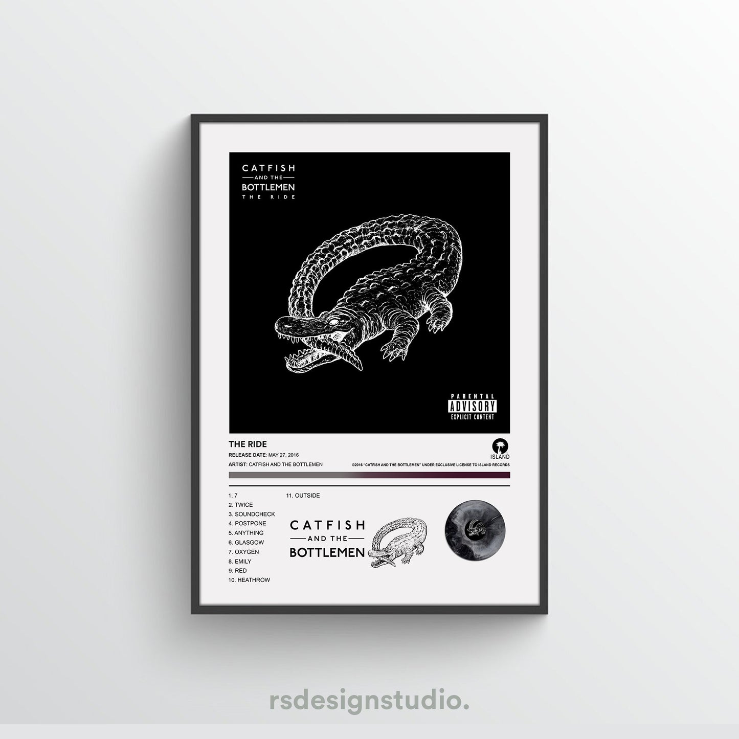 Catfish And The Bottlemen THE RIDE Album Poster