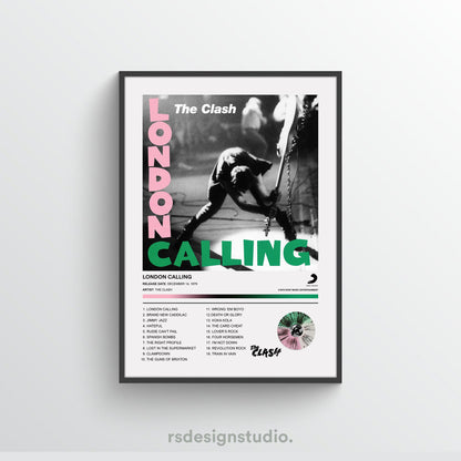 The Clash LONDON CALLING Album Poster