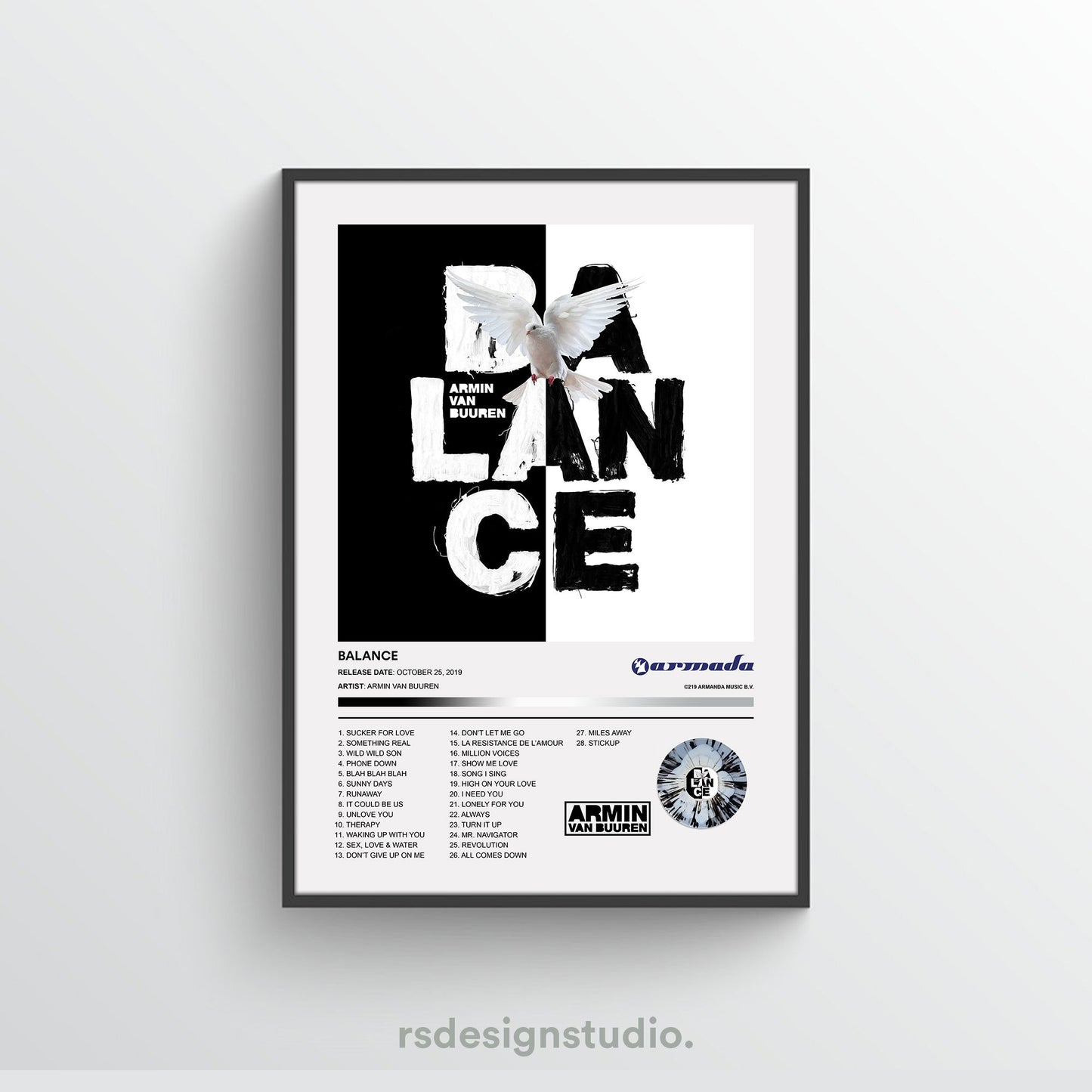 Armin Van Buuren BALANCE Album Poster