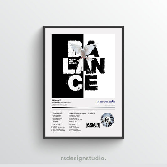 Armin Van Buuren BALANCE Album Poster