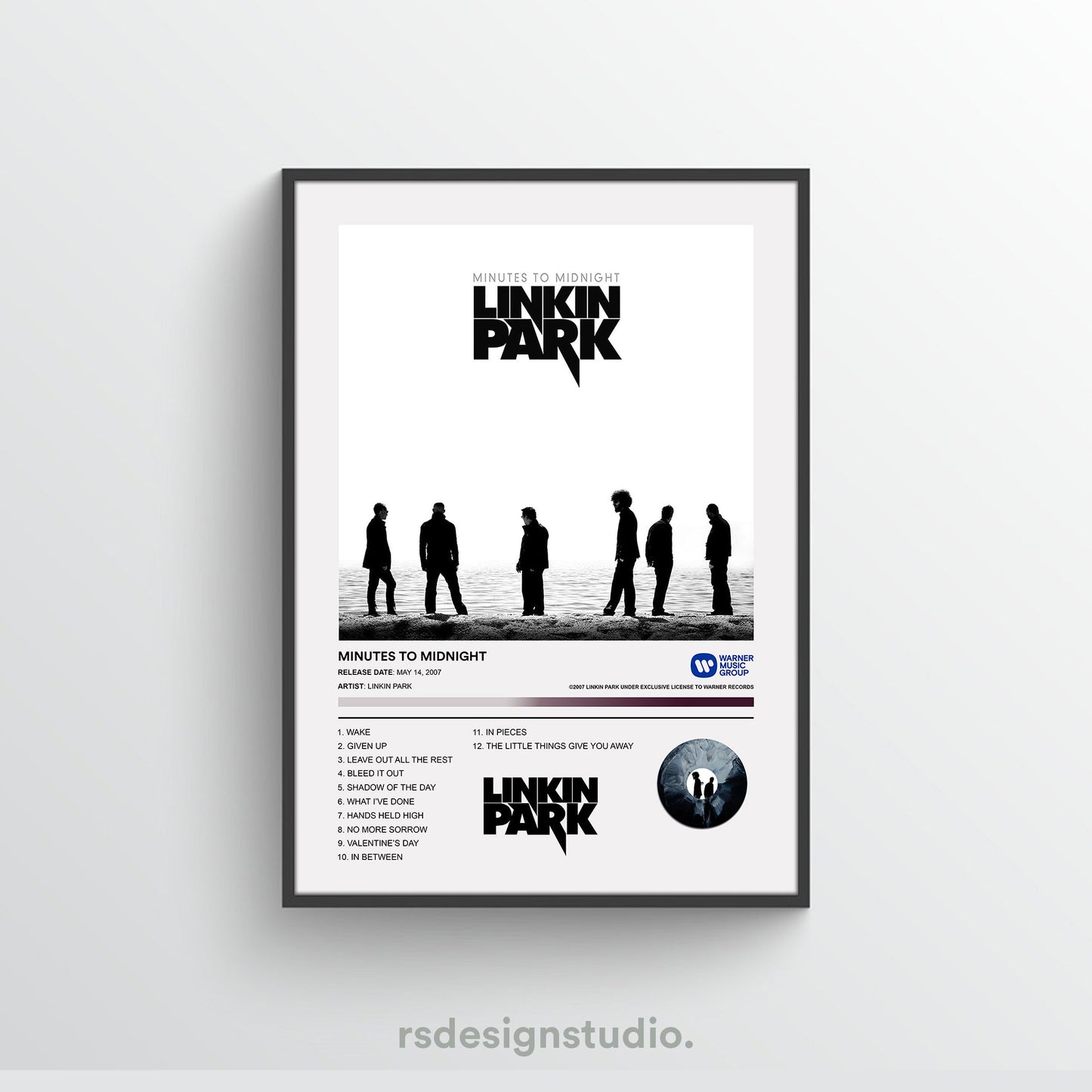 Linkin Park MINUTES TO MIDNIGHT Album Poster