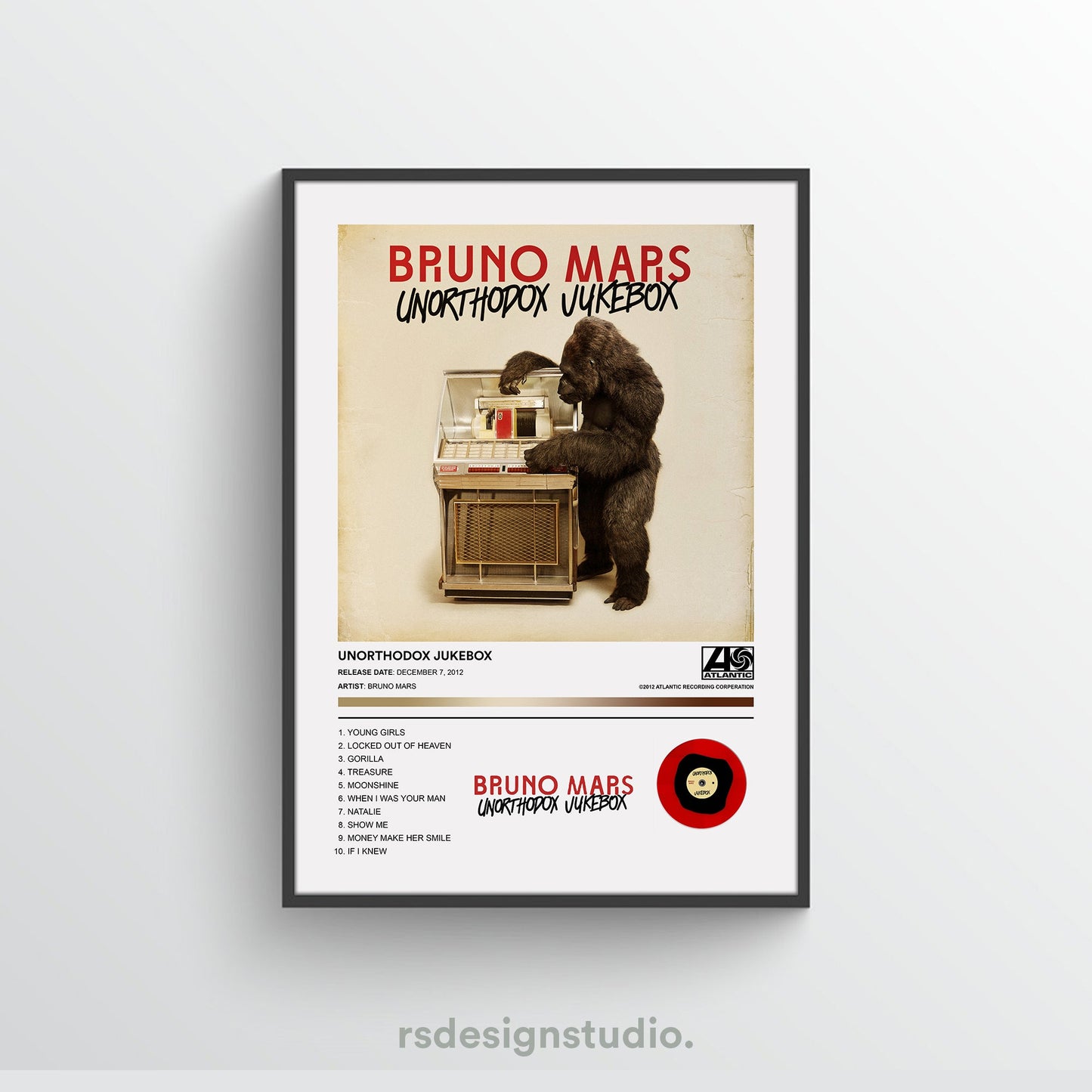 Bruno Mars UNORTHODOX JUKEBOX Album Poster