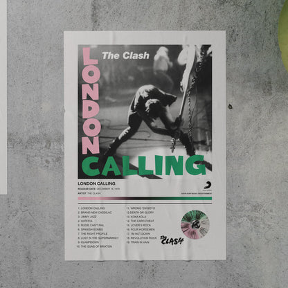 The Clash LONDON CALLING Album Poster