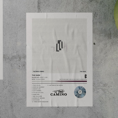 The Band Camino THE DARK Album Poster