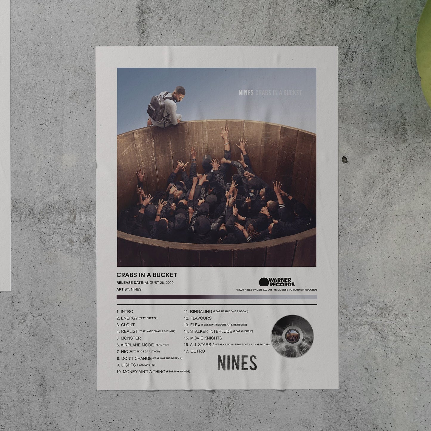 NINES Crabs In A Bucket Album Poster - rsdesignstudio