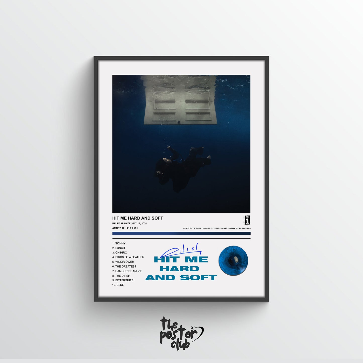 Billie Eilish HIT ME HARD AND SOFT Album Poster