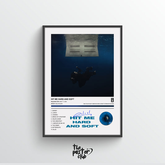 Billie Eilish HIT ME HARD AND SOFT Album Poster