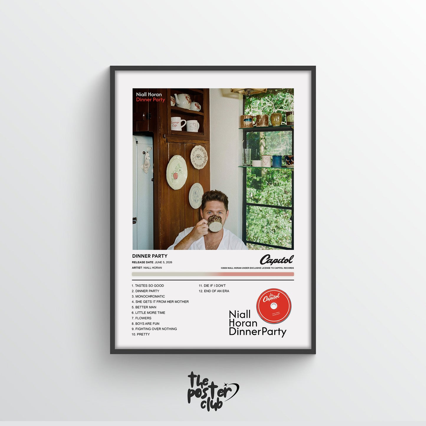 Niall Horan DINNER PARTY Album Poster