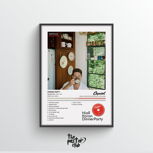 Niall Horan DINNER PARTY Album Poster