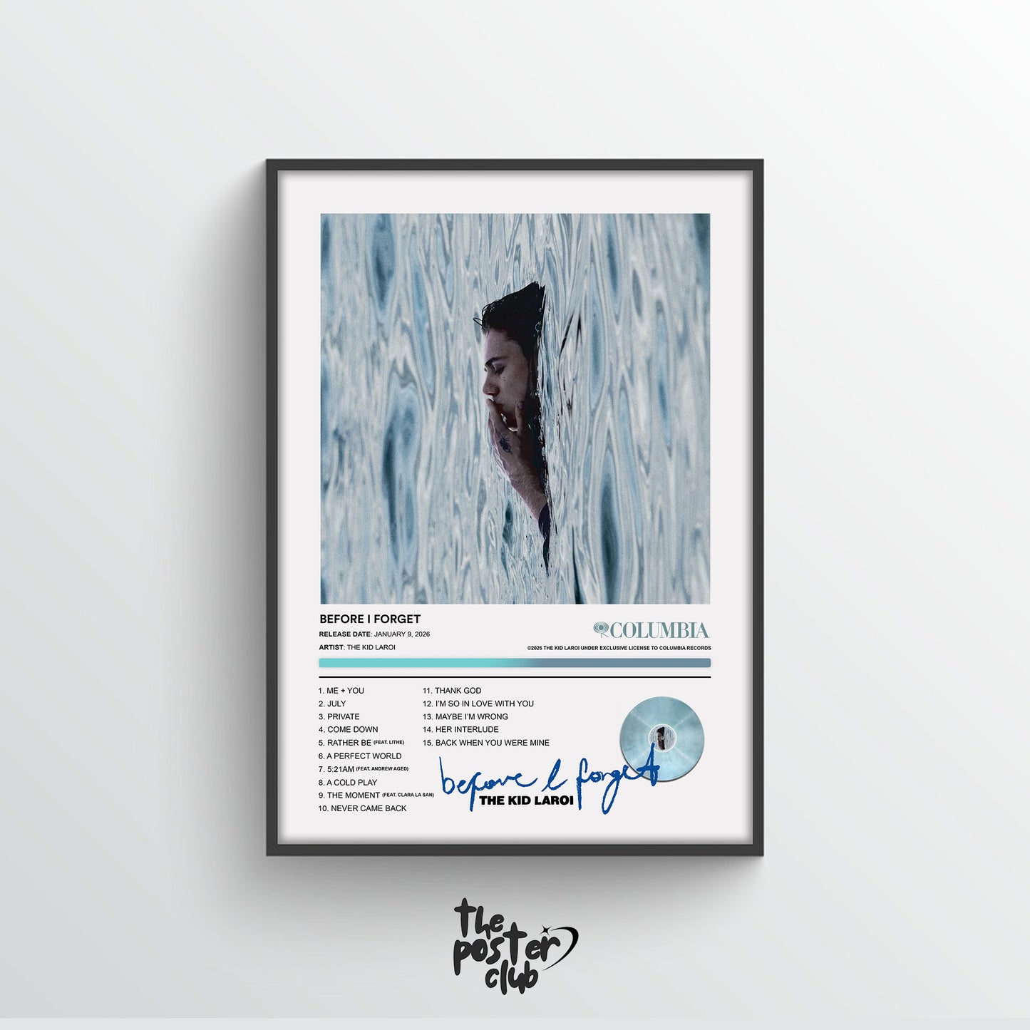 The Kid LAROI BEFORE I FORGET Album Poster
