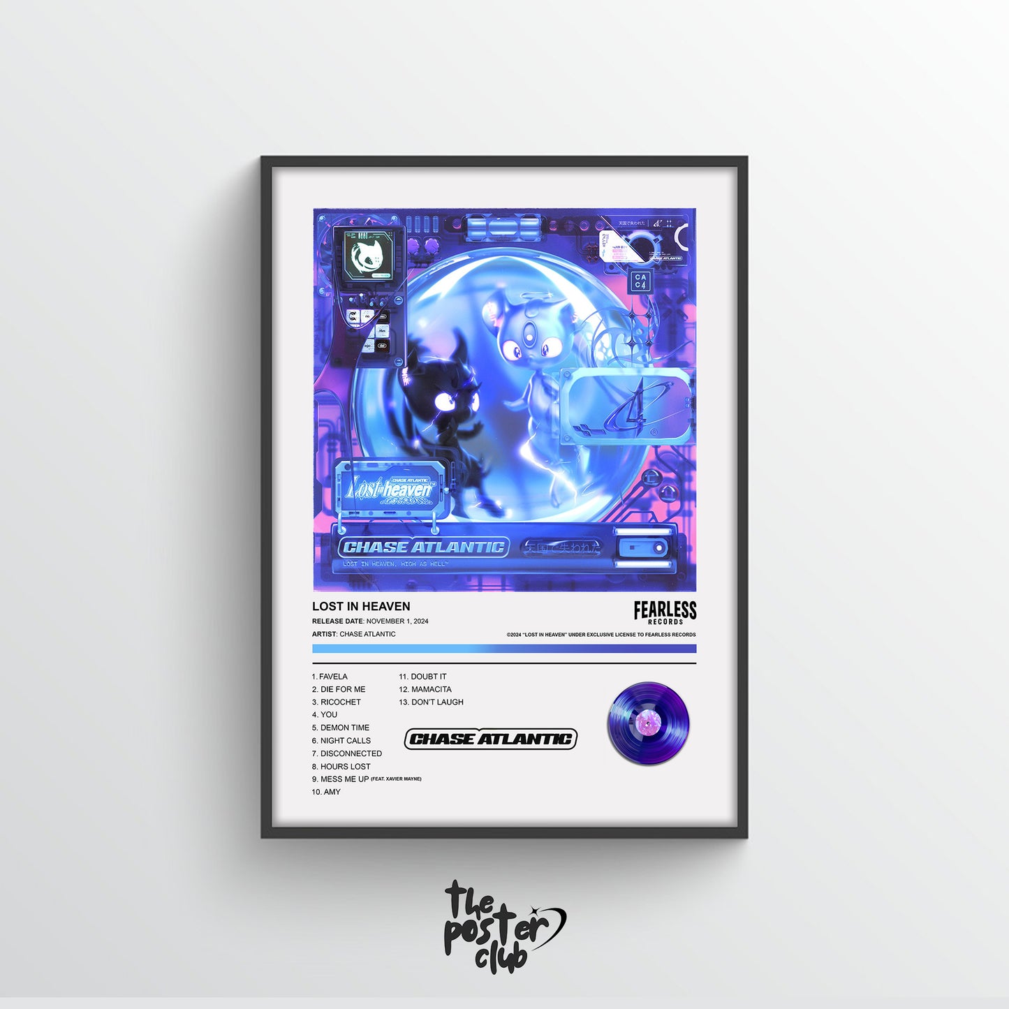 Chase Atlantic LOST IN HEAVEN Album Poster