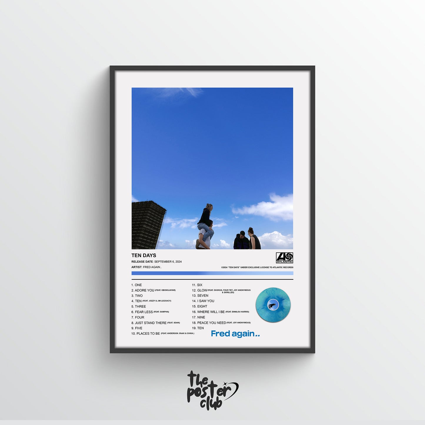 Fred Again TEN DAYS Album Poster