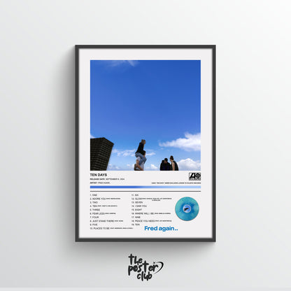 Fred Again TEN DAYS Album Poster