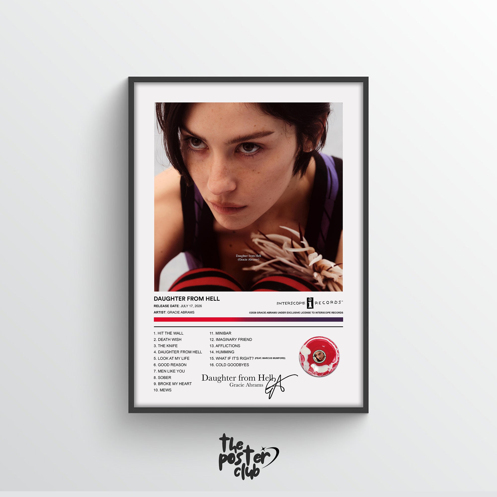 ミュージシャン Gracie abrams_Daughter from Hell poster Gracie Abrams DAUGHTER FROM HELL Album Poster – The Poster Club