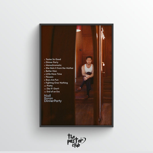 Niall Horan DINNER PARTY Album Tracklist Poster