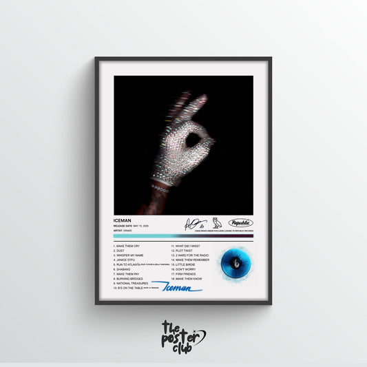 Drake ICEMAN Album Poster