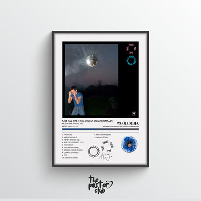 Harry Styles KISS ALL THE TIME DISCO OCCASIONALLY Album Poster