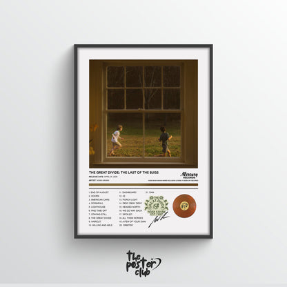 Noah Kahan THE GREAT DIVIDE: THE LAST OF THE BUGS Album Poster