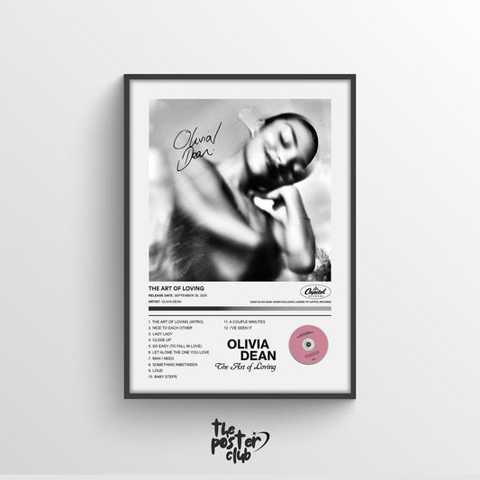 Olivia Dean THE ART OF LOVING Album Poster
