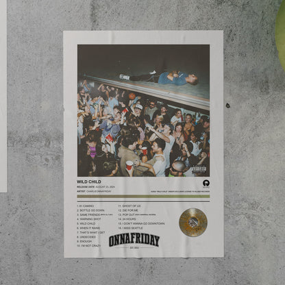 Charlieonnafriday WILD CHILD Album Poster