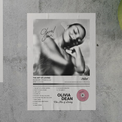 Olivia Dean THE ART OF LOVING Album Poster
