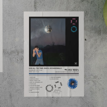 Harry Styles KISS ALL THE TIME DISCO OCCASIONALLY Album Poster