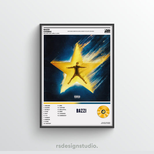 Bazzi Cosmic Album Poster - rsdesignstudio