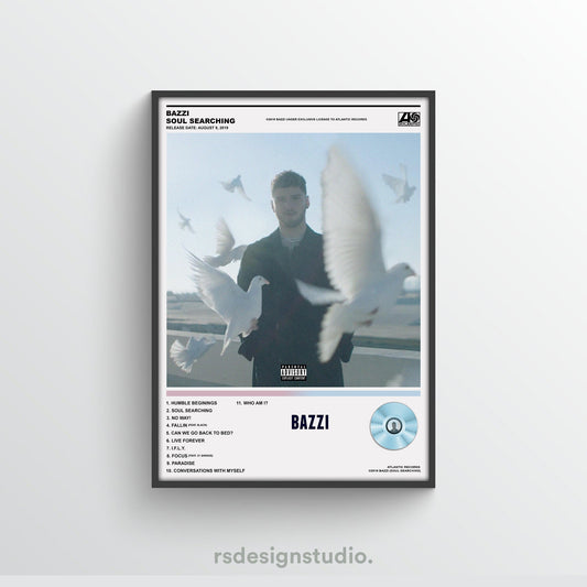 Bazzi Soul Searching Album Poster - rsdesignstudio