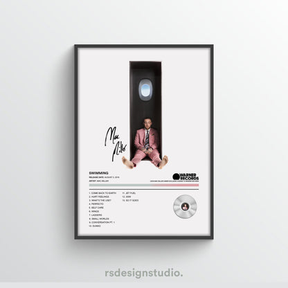 Mac Miller Swimming Album Poster - rsdesignstudio