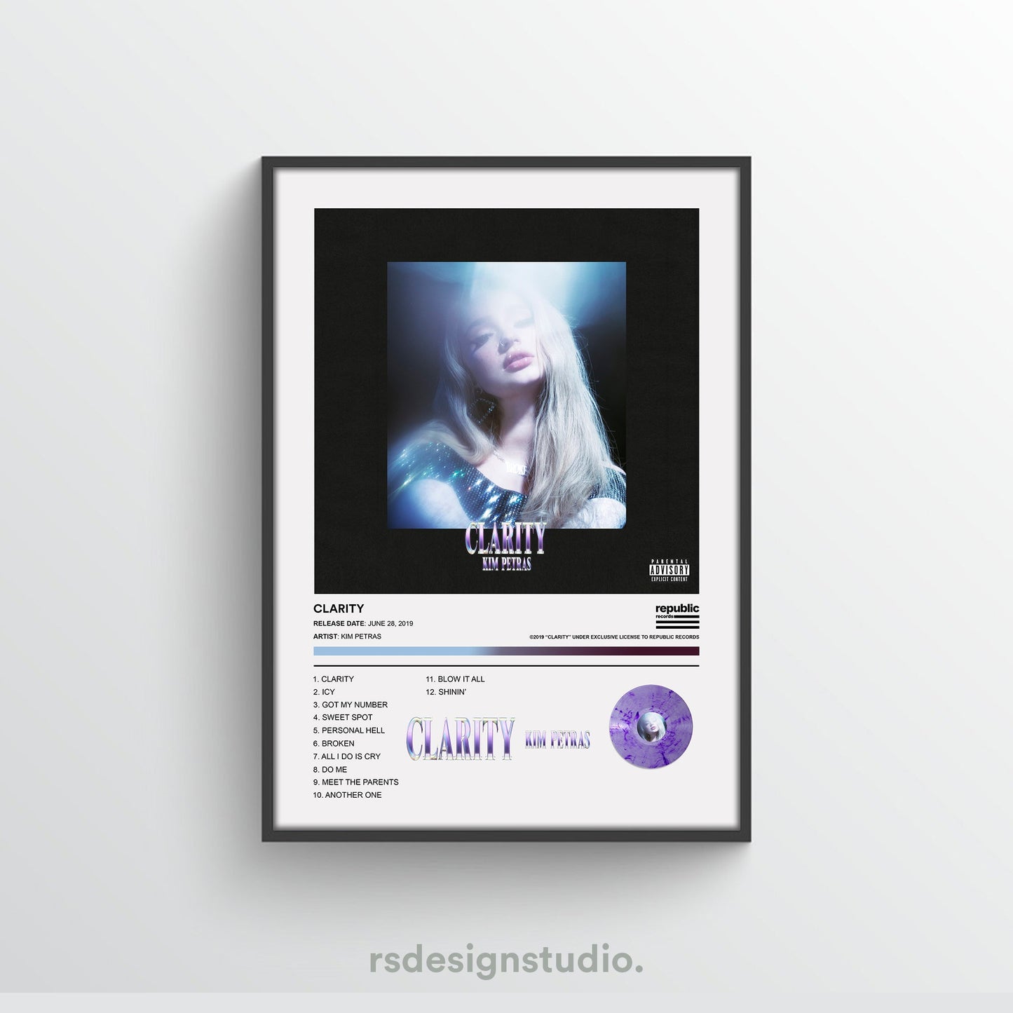 Kim Petras CLARITY Album Poster