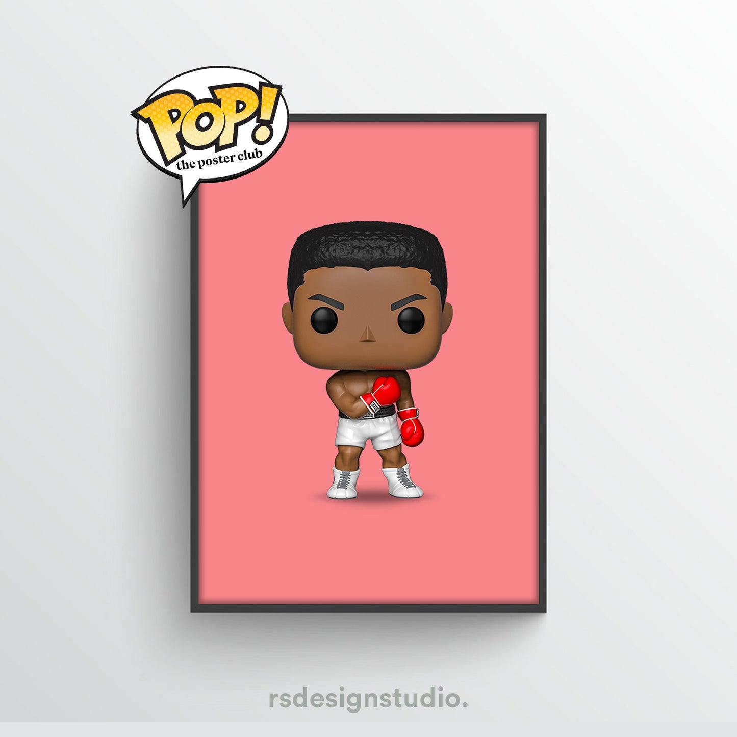 Muhammad Ali Funko Pop Poster - rsdesignstudio