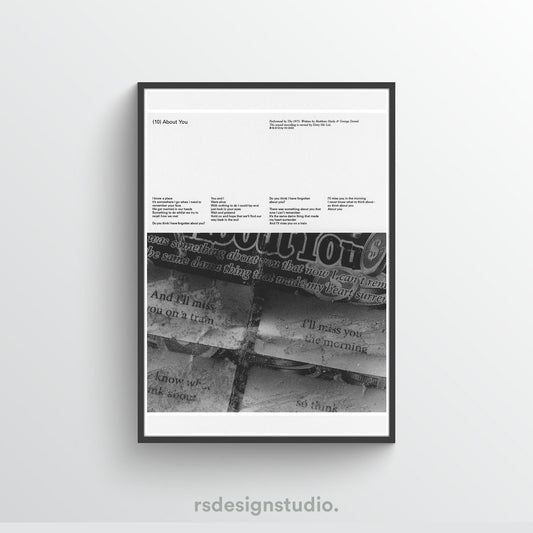 The 1975 Being Funny In A Foreign Language (About You) Poster