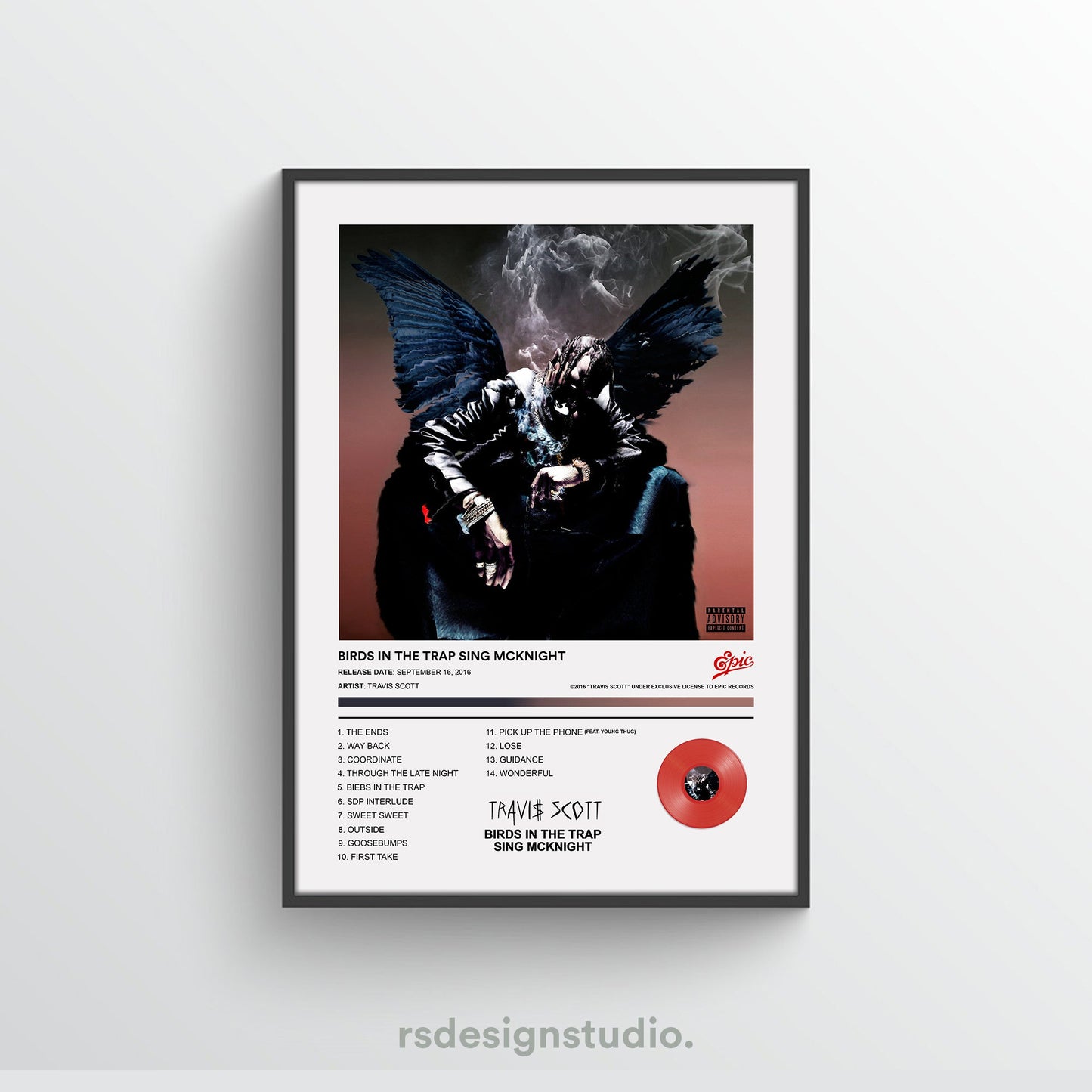 Travis Scott Birds In The Trap Sing McKnight Album Poster