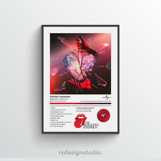 The Rolling Stones HACKNEY DIAMONDS Album Poster